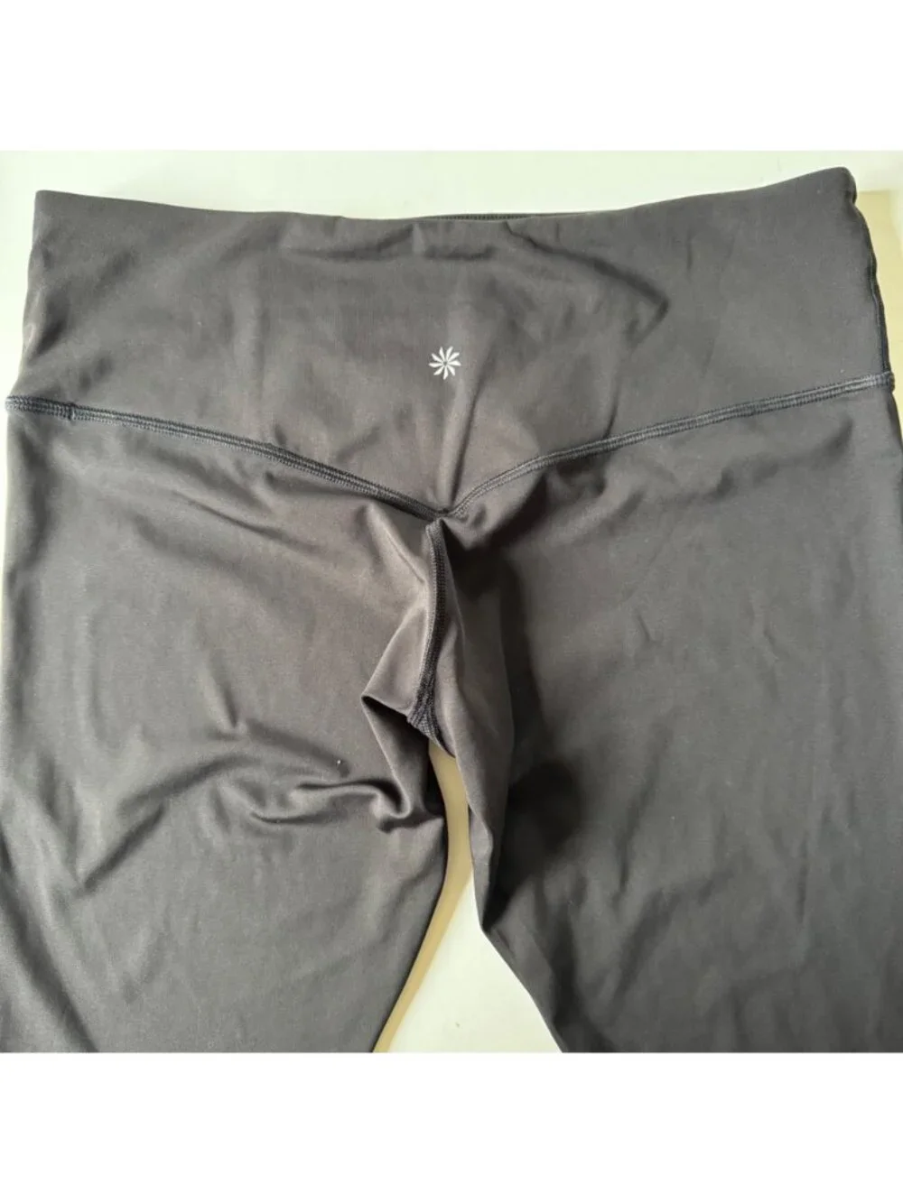 Athleta Womens Elation Train 7/8 Tights 981878 Black Sz L High-Waisted Stretch - Picture 9 of 16